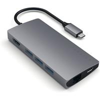 Satechi USB-C Multi-Port Adapter 4K Ethernet V2 space gray