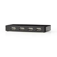 Nedis USB-Hub / 7-Port / USB 2.0 / Netzstromversorgung / Stromversorgung über USB / 7x USB