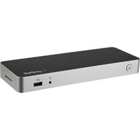 StarTech.com USB-C Dual-4K Monitor Docking Station for Laptops - 60W USB Power Delivery - SD Card Reader - docking station