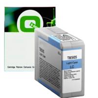Q-Nomic Epson T8505 inkt cartridge licht cyaan (huismerk)