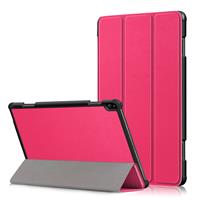 Lunso 3-Vouw sleepcover hoes - Lenovo Tab P10 - Roze