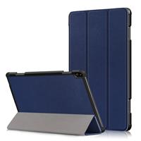 Lunso 3-Vouw sleepcover hoes - Lenovo Tab P10 - Blauw