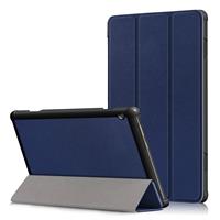 Lunso 3-Vouw sleepcover hoes - Lenovo Tab M10 - Blauw