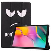CasualCases 3-Vouw cover hoes - Samsung Galaxy Tab A 10.1 inch (2019) - Don't Touch