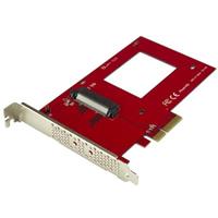 StarTech.com U.2 to PCIe Adapter for 2.5" U.2 NVMe SSD - SFF-8639 - x4 PCI Express 3.0 - interfaceadapter - Ultra M.2 Card - PCIe 3.0 x4