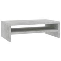 Monitorstandaard 42x24x13 cm spaanplaat betongrijs