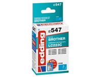 edding Cartridge vervangt Brother LC223C Compatibel Single Cyaan EDD-547 18-547