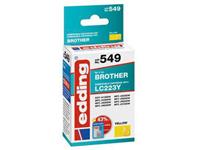 edding Cartridge vervangt Brother LC223Y Compatibel Single Geel EDD-549 18-549