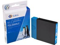 G&G Inkt vervangt Canon PGI-2500XL C Compatibel Cyaan NP-C-2500XLC 1C2500C