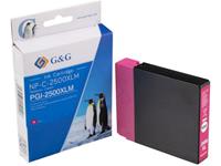 G&G Inkt vervangt Canon PGI-2500XL M Compatibel Magenta NP-C-2500XLM 1C2500M