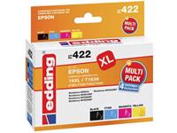 edding Cartridge Compatibel 4-pack Zwart, cyaan, magenta, geel 18-422 18-422