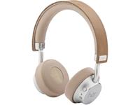HER HF8 On Ear Headset Bluetooth, kabelgebunden Beige, Silber Lautstärkeregelung