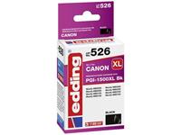 Edding Inktcartridge vervangt Canon PGI-1500BK XL Compatibel Zwart EDD-526 18-526