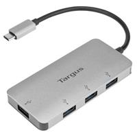 targus USB-C™ to 4-Port USB-A Hub 4 Port USB 3.0-Hub Silber
