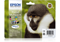 Epson Original T0895 Druckerpatronen MultiPack schwarz cyan magenta gelb Blister (C13T08954020)