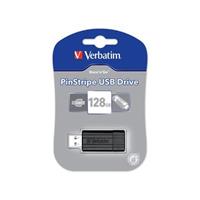 Verbatim PinStripe 128GB USB 2.0 Schwarz USB-Stick
