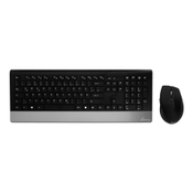 MediaRange MROS105 Tastatur RF Wireless QWERTZ Englisch Schwarz, Silber