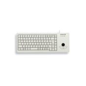 USB-Tastatur CHERRY G84-5400 XS, mit Trackball, grau