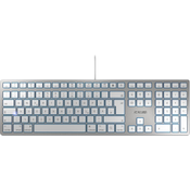 CHERRY Tastatur KC 6000 Slim MAC, silber