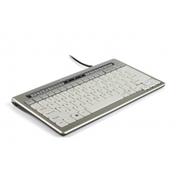 bakkerelkhuizen S-board 840 Design USB Tastatur Deutsch, QWERTZ, Windows Silber, Weiß Multimediat