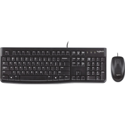 Logitech MK120 Desktop Tastatur- & Maus-Set mit Kabel Schwarz 920-002540