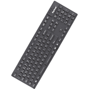 keysonic KSK-8030 IN (DE) USB Tastatur Deutsch, QWERTZ, Windows Schwarz Spritzwassergeschützt