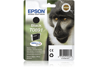Epson Monkey Singlepack Black T0891 DURABrite Ultra Ink. Type zwarte inkt: Inkt op pigmentbasis, Aantal per verpakking: 1 stuk(s)