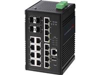 edimaxpro Industrial Ethernet Switch 16 + 4 Port PoE-Funktion