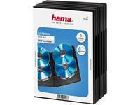 Hama 4-voudig DVD-hoes 4 CDs/DVDs/Blu-rays Polypropyleen Zwart 5 stuk(s) (b x h x d) 134 x 189 x 14 mm 00051186