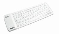 Gembird Flexibel Bluetooth toetsenbord, wit, US layout