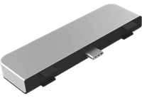 hyper 4-in-1 USB-C hub iPad Pro - Silver