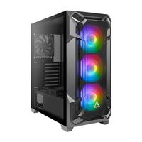 Antec DF600 FLUX RGB Gaming Case with Tempered Glass Window, ATX, No PSU, 5 x Fans (3 Front ARGB), Advanced Ventilation