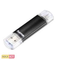 Hama USB-Stick Laeta Twin micro USB schwarz 16 GB