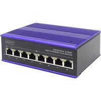 digitus DN-650108 Industrial Ethernet Switch 10 / 100 Mbit/s IEEE 802.3af (12.95 W), IEEE 802.3at (25.5 W)