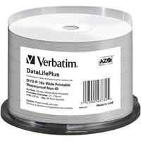 1x50 Verbatim DVD-R 4.7GB 16x Wide Glans waterproof print