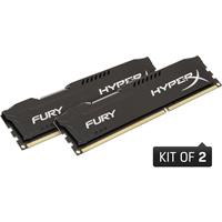 hyperx PC-werkgeheugen kit  Fury Black HX316C10FBK2/16 16 GB 2 x 8 GB DDR3-RAM 1600 MHz CL10 10-10-30