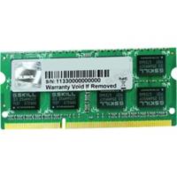 G.Skill 8GB DDR3-1600. Component voor: Notebook, Intern geheugen: 8 GB, Geheugenlayout (modules x formaat): 1 x 8 GB, Intern geheugentype: DDR3, Kloksnelheid geheugen: 1600 MHz, Geheugen form factor: 