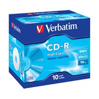 Verbatim 43428 CD-R 90 disc 800 MB 10 stuk(s) Jewelcase