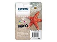Epson Original 603 3er-Pack Druckerpatronen Gelb, Cyan, Magenta 130 Seiten 2,4 ml (C13T03U54010)