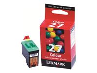 Cartridge No. 27 - Kleur (cyaan, magenta, geel) - origineel - inktcartridge - voor Lexmark i3, X1140, X1250, X1270, X1290, X2240, Z24, Z511, Z604, Z614, Z640, Z645, Z647