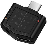 LogiLink Audio Adapter m. EQ, 2xUSB-C -> 3,5mm/F,96kHz w/PD