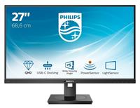 philips B Line 276B1 - LCD-monitor- 27" IPS - 2560x1440 (QHD) - 4 ms - 300 cd/m² - met USB-C