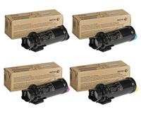 Xerox Original Toner Rainbow-Kit 4 Toner BK 2.500 Seiten CMY2.400 Seiten für WorkCentre 6515 und 6510