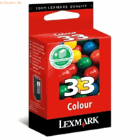 lexmark Tintenpatrone  Nr. 33 18CX033E C/M/Y ca. 220 Seiten