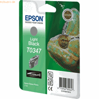 Epson T0347 inkt cartridge licht zwart (origineel)