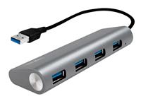 LogiLink USB3.0-Hub UA0307, 4x USB-A, Aluminium