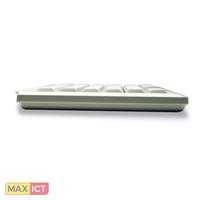 CHERRY PS2-Tastatur Compact-Keyboard G84-4400 Grau Integrierter Trackball, Maustasten, 19 Anwendungen