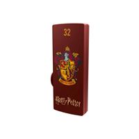 Emtec M730 Harry Potter. Capaciteit: 32 GB, Aansluiting: USB Type-A, USB-versie: 2.0, Leessnelheid: 15 MB/s, Schrijfsnelheid: 5 MB/s. Vormfactor: Glij, Kleur van het product: Rood
