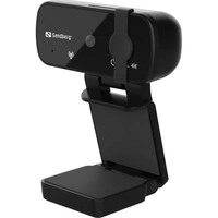 sandberg USB Webcam Pro+ 4K - Webcam - 4K - Sony IMX219 CMOS sensor - USB 2.0 - zwart