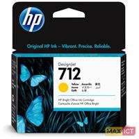 HP 712. Soort: Origineel, Inkttype: Pigmentgebaseerde inkt, Printkleuren: Geel. Gewicht: 50 g, Breedte verpakking: 114 mm, Diepte verpakking: 25 mm